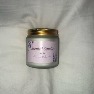 Lavender Scented Candle with Gold Lid
